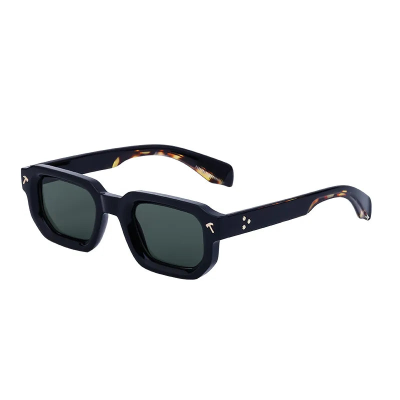 Casual Streetwear Solid Color Tac Square Full Frame Men's Sunglasses