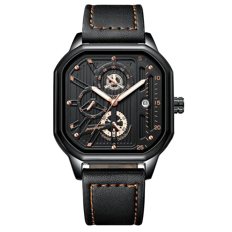 sports geometric buckle quartz men's watches