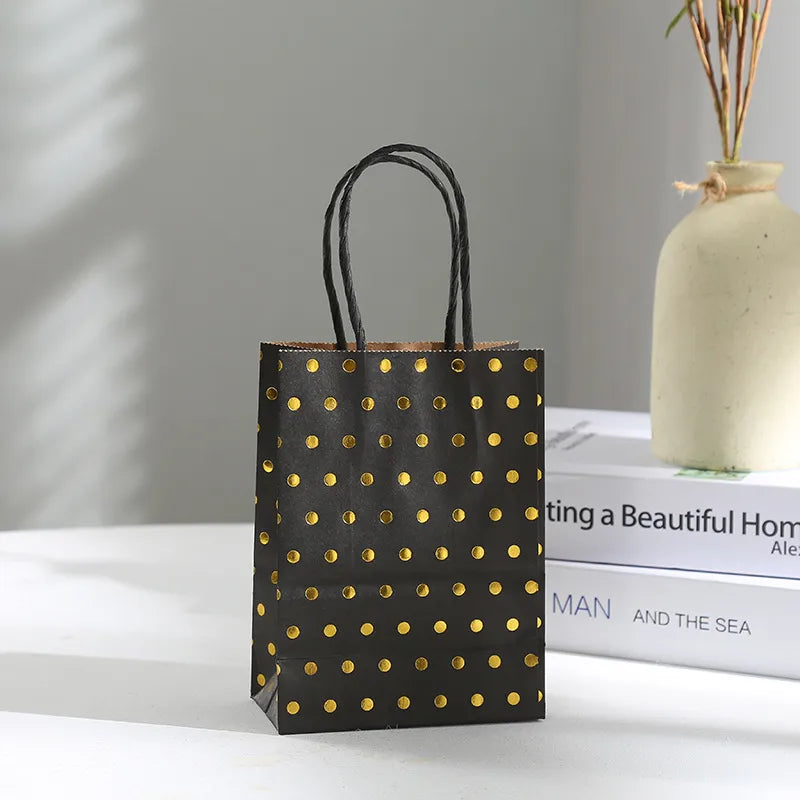 fashion round dots kraft paper daily gift wrapping supplies 1 piece