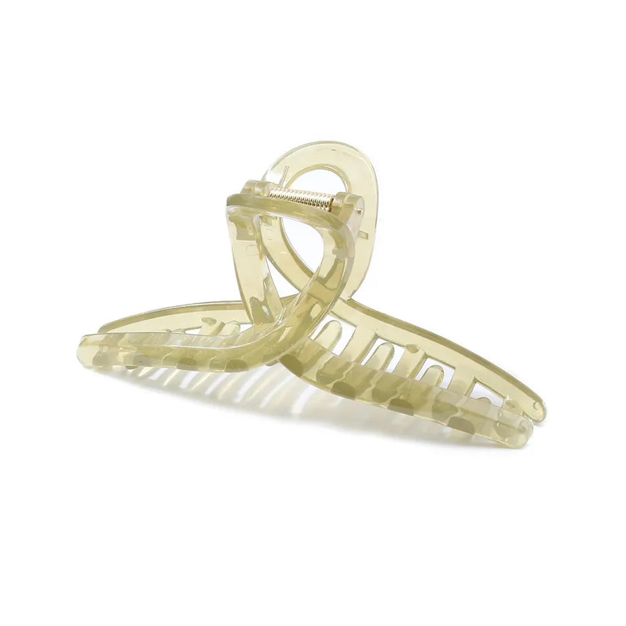 women's lady solid color resin stoving varnish hair claws