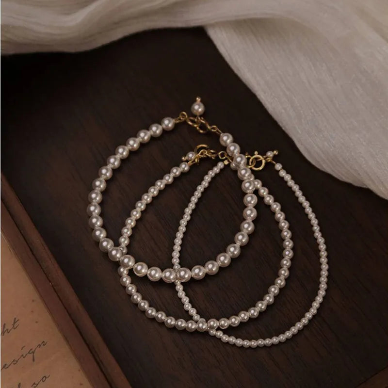 Freshwater Pearl Copper Beaded Bracelets