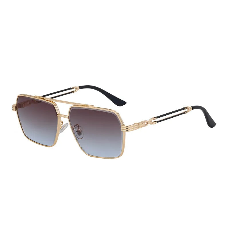 Classic Style Square Pc Square Full Frame Men's Sunglasses