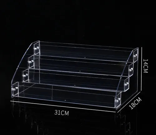 simple style trapezoid plastic metal jewelry display