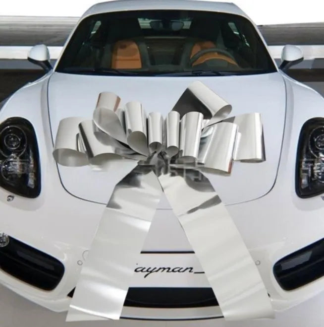 Cross-border# one-piece pull flower car big pull flower furniture wedding car ribbon flower holiday gift decoration big pull bow X