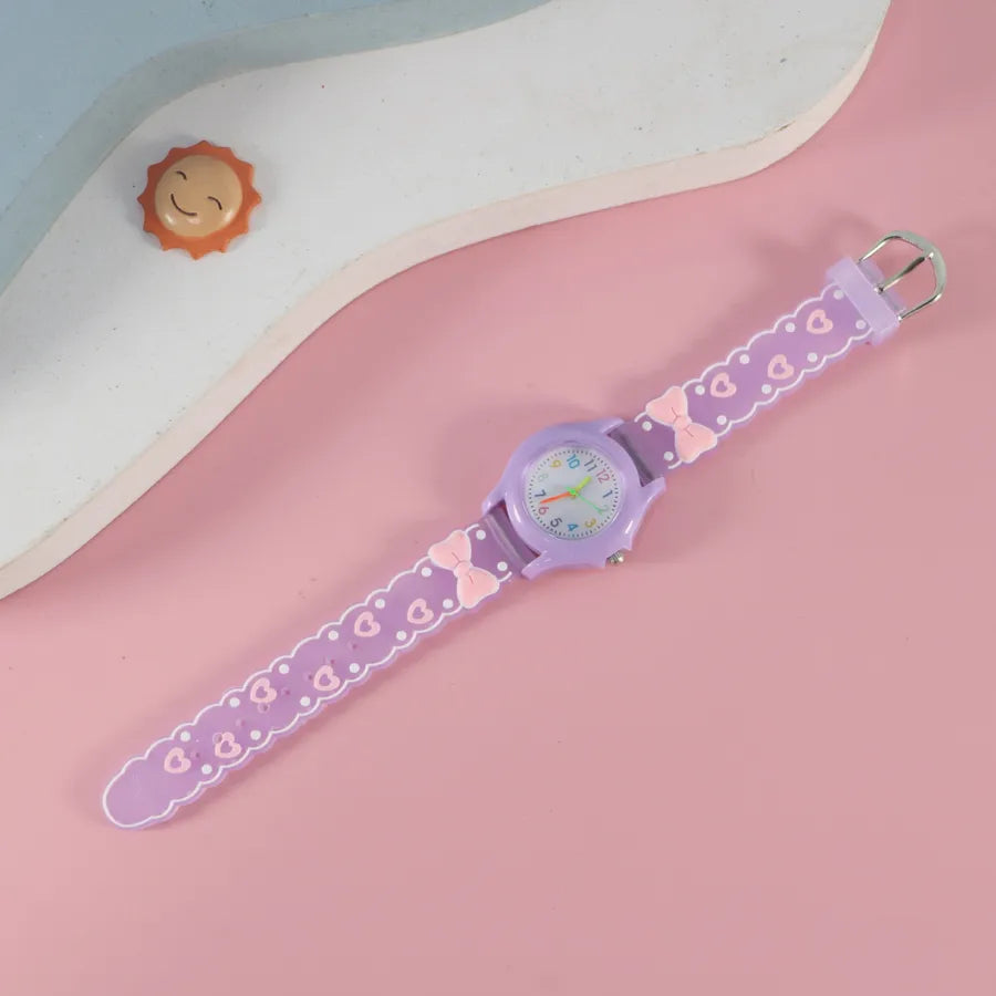 New PVC Color Case Cartoon Children's Quartz Watch Cute Creative Toy Watch Primary School Boys Girls Watch