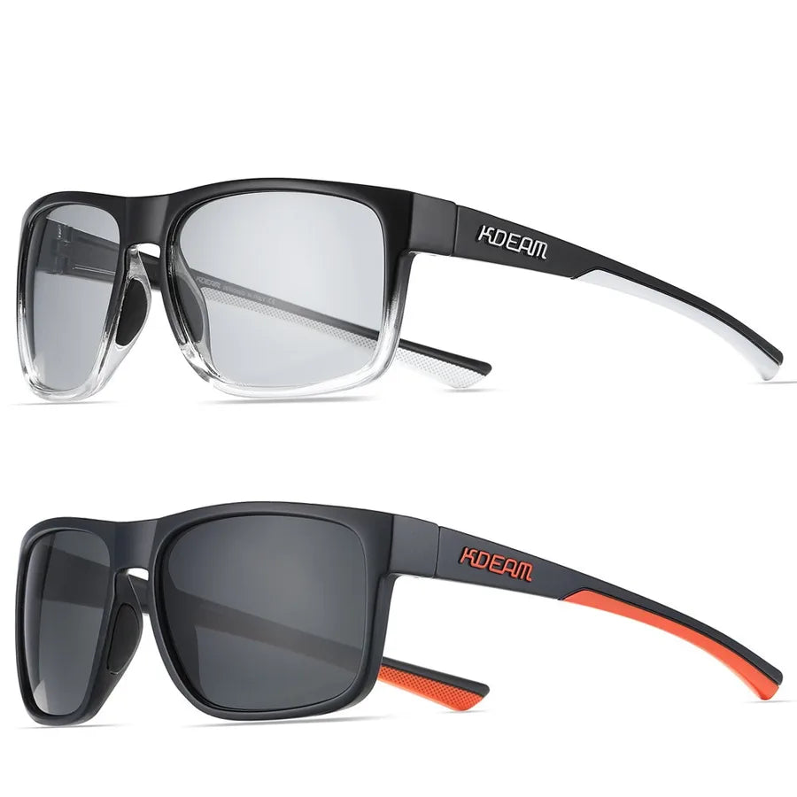 casual sports solid color pc square full frame men's sunglasses