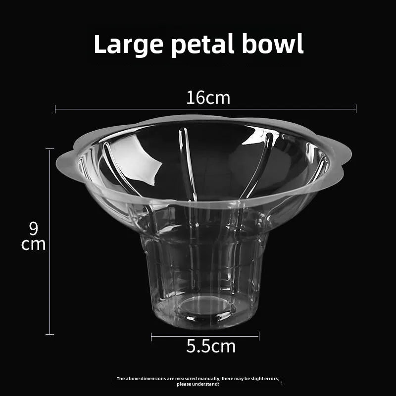 Yogurt bowl disposable 200ml smoothie dessert bowl ice cream bowl plastic cotton ice spoon transparent smoothie bowl