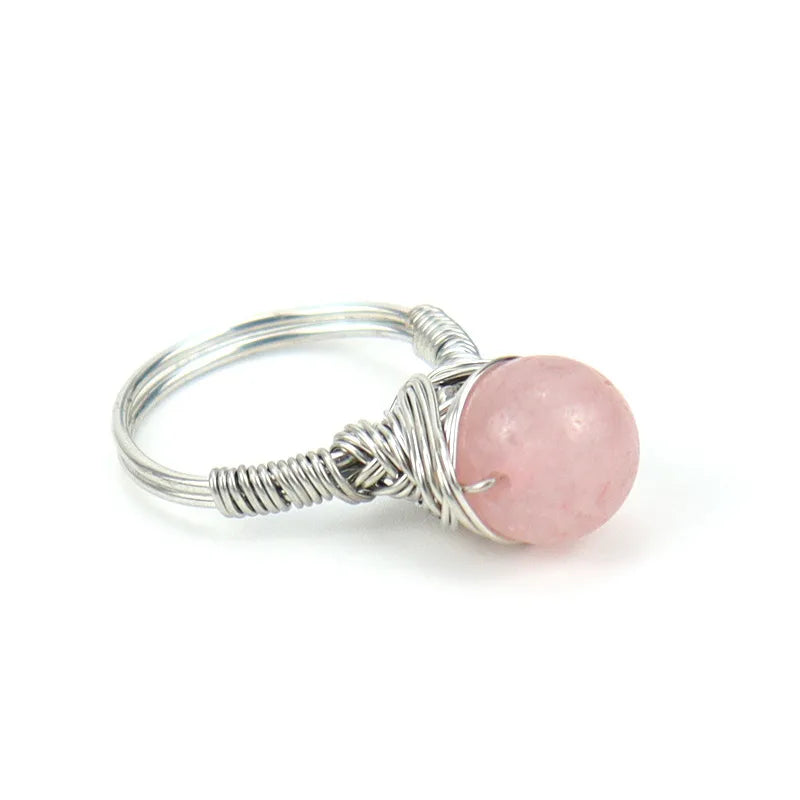 retro geometric agate plating rings 1 piece