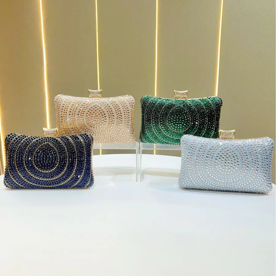 Fashionable Versatile Luxury Rhinestone Evening Bag High-End Sensation Lady Handheld Bag Women Elegant Atmosphere Dinner Bag