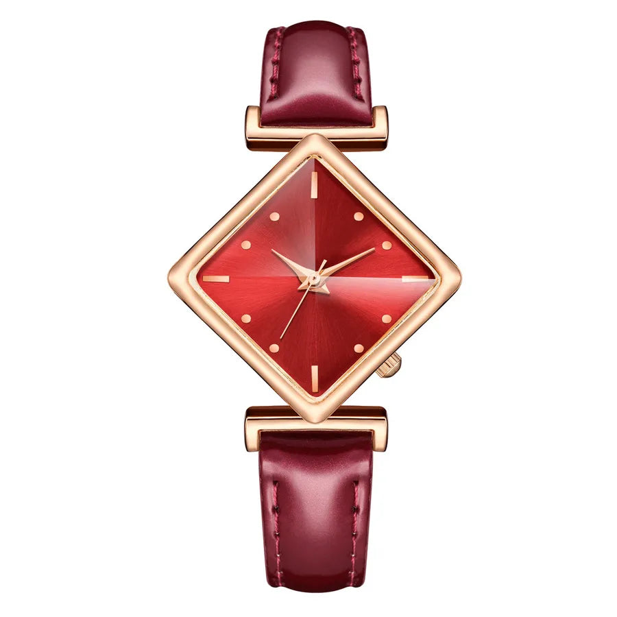 trendy fashion bright belt wrist diamond dial quartz ladies belt watch