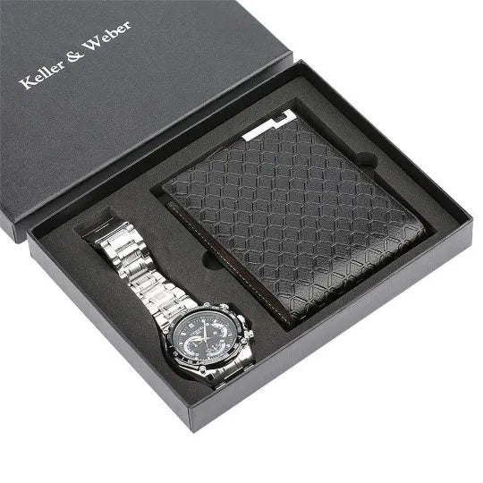 Business Solid Color Buckle Quartz Watch Men's Watches