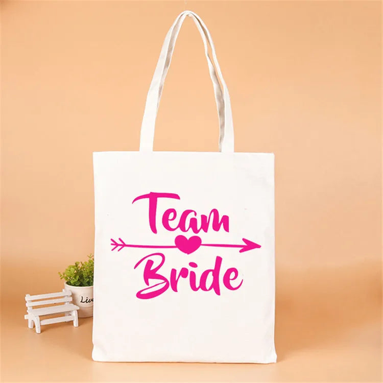 letter linen party gift bags