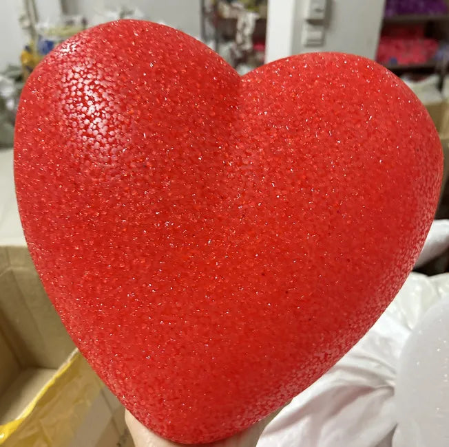 Hand-held love lamp chorus props red heart-shaped rice nightlight stage performance props wholesale
