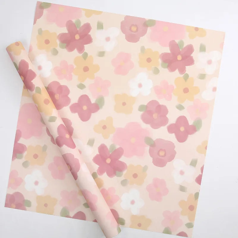 Cute Sweet Flower Paper Date Festival Gift Wrapping Supplies Party Supplies Gift Wrapping Supplies 1 Set