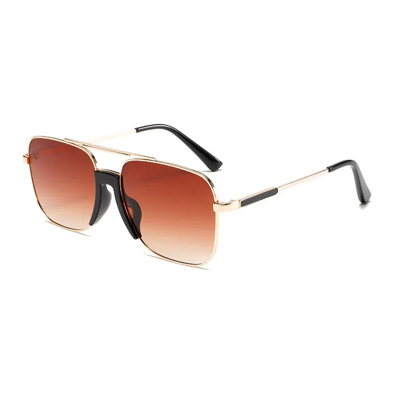 Streetwear Solid Color Pc Square Full Frame Men's Sunglasses