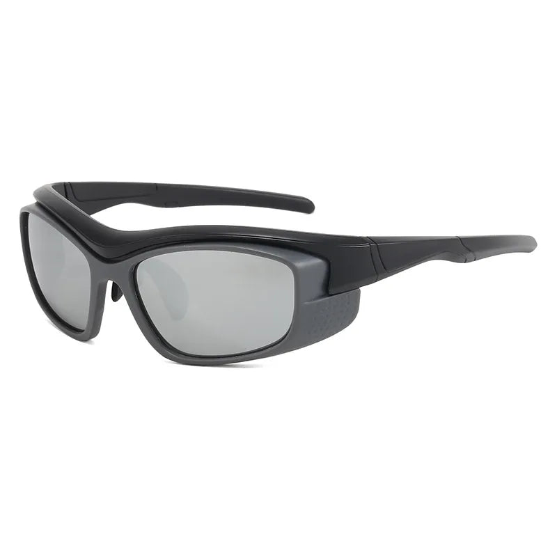 elegant simple style solid color ac square full frame men's sunglasses
