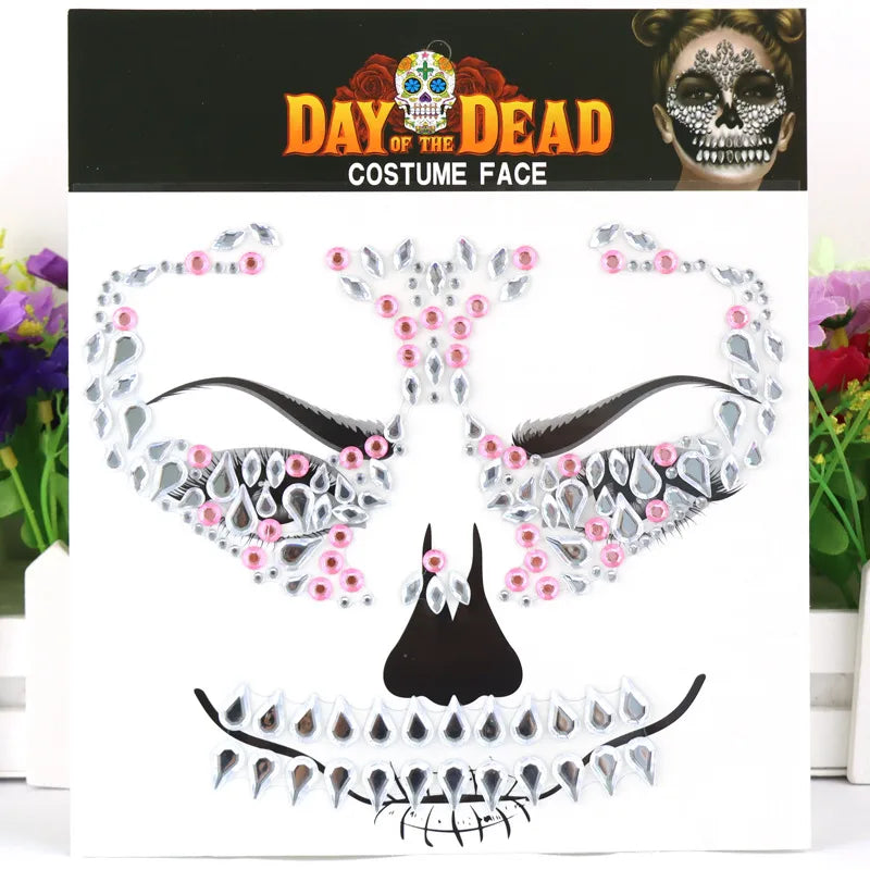 Halloween Solid Color Arylic Tattoos & Body Art 1 Piece