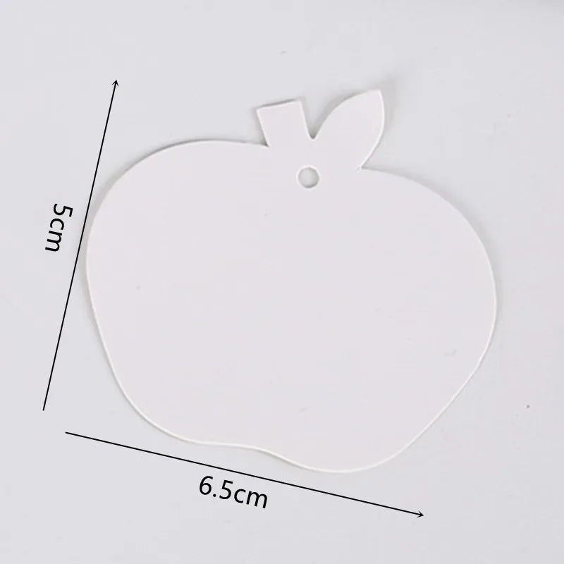 Fixed wholesale retro shaped cowhide Cardboard DIY graffiti bookmark label gift packaging bag tag message card