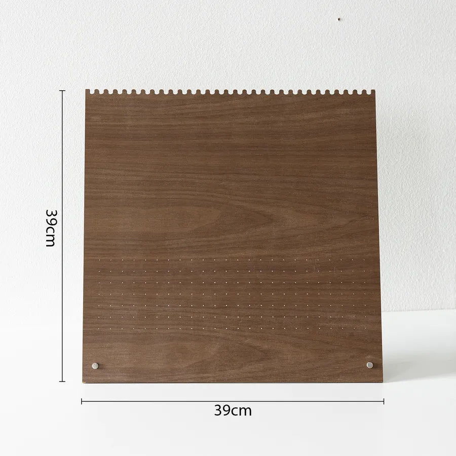 Retro Walnut Color Jewelry Display Stand Ring Earring Necklace Stall Jewelry Accessories Display Plate Shop Counter Top