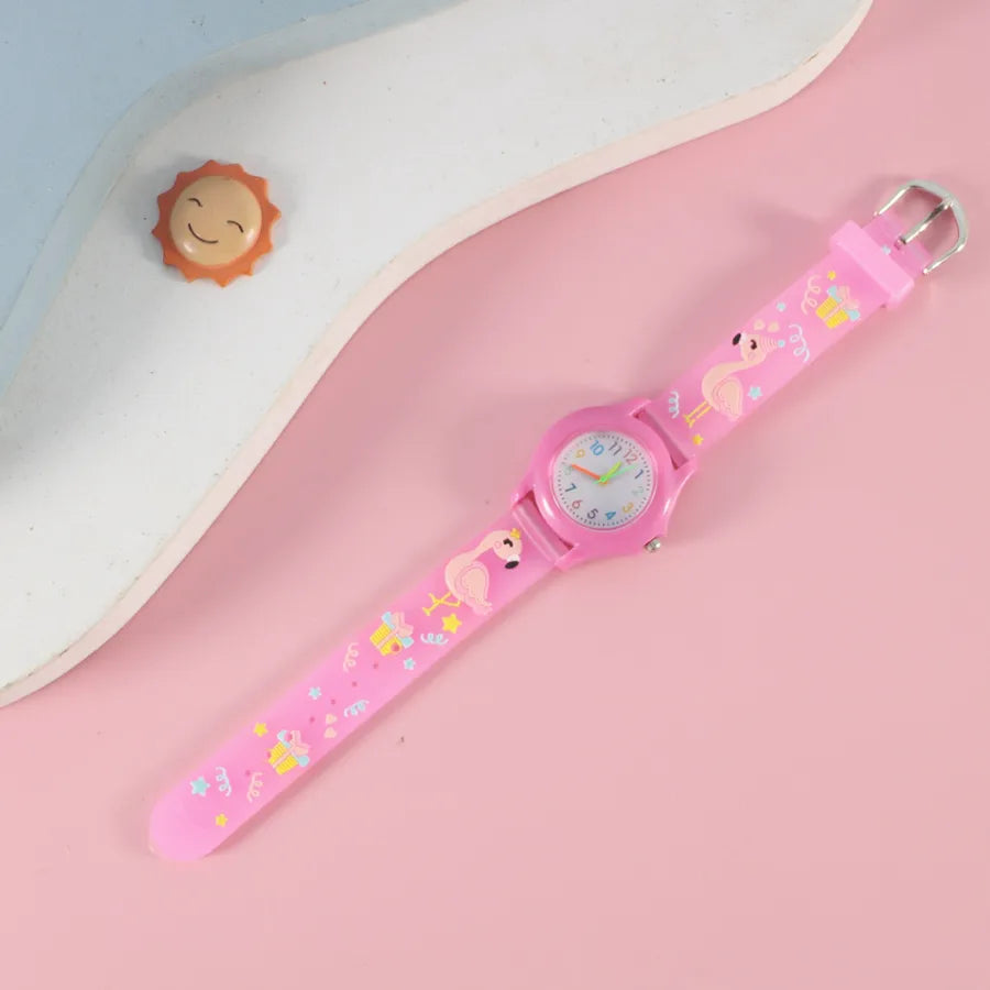 New PVC Color Case Cartoon Children's Quartz Watch Cute Creative Toy Watch Primary School Boys Girls Watch