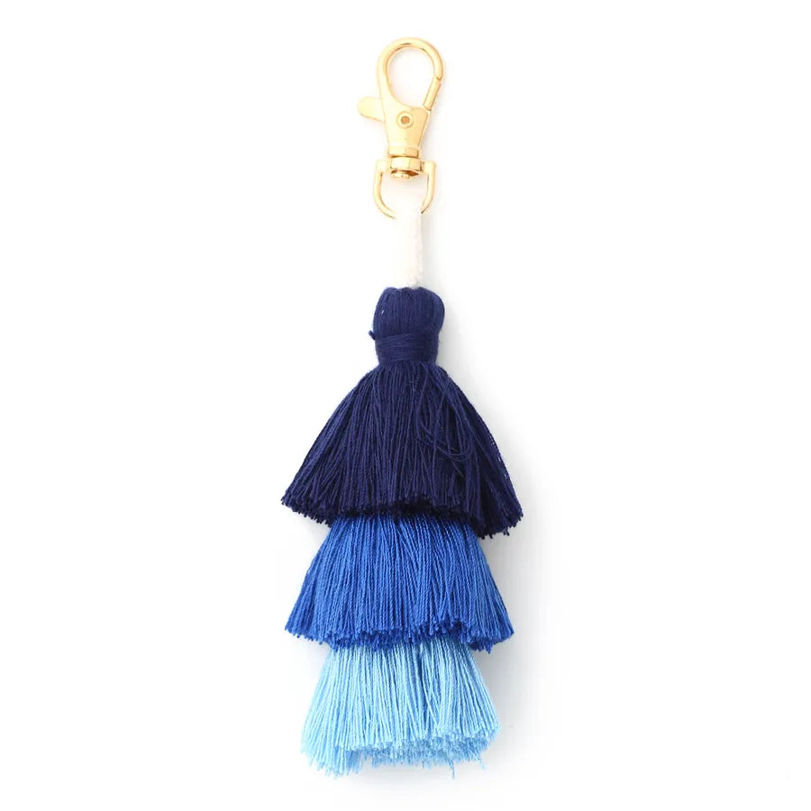 Vacation Simple Style Multicolor Alloy Cloth Keychain
