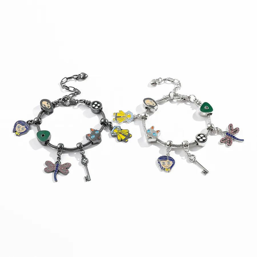 Cartoon Animation Horror Movie coraline Ghost Mother Halloween Pan Diy Beaded Bracelet Jewelry