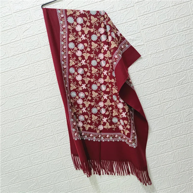 Women's Retro Ethnic Style Printing Imitation cashmere Scarf