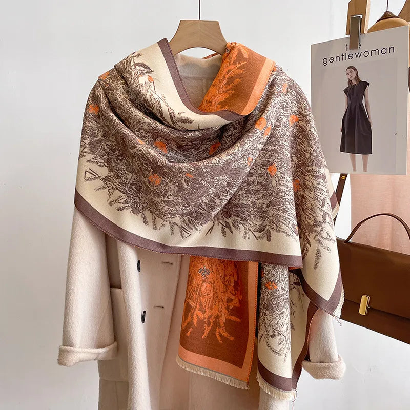 Women's Retro Sweet Color Block Rayon Scarf