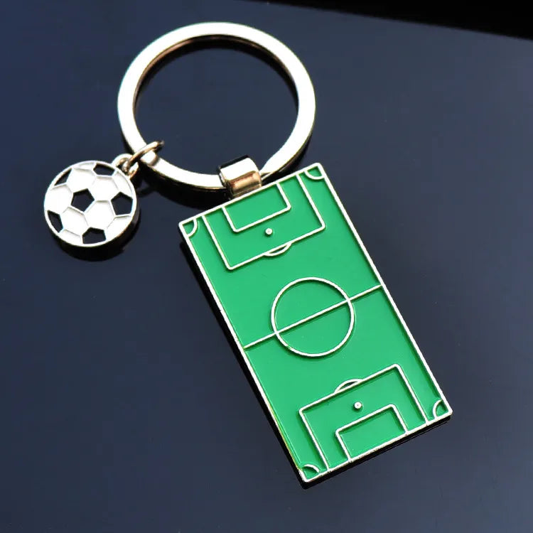 fashion football alloy unisex keychain 1 piece