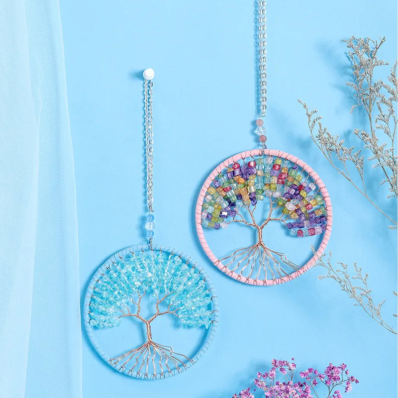 Pastoral Life Tree gravel Iron Copper pendant Wall Art
