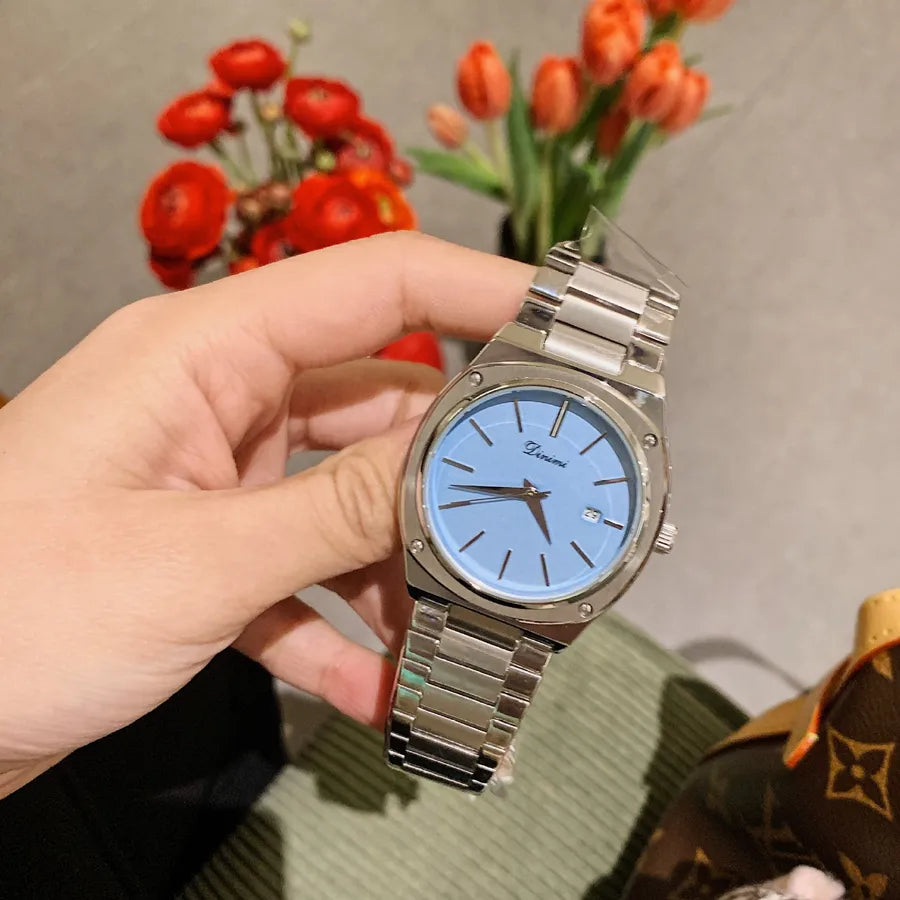 Simple Style Color Block Single Folding Buckle Quartz Watch Women's Watches
