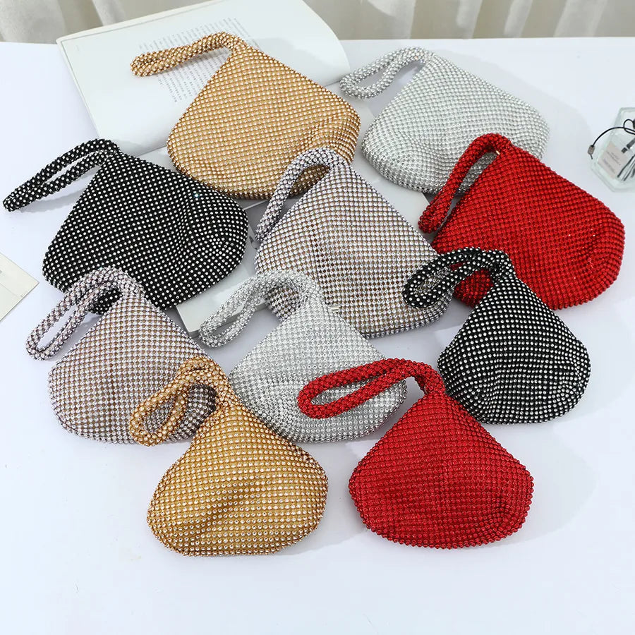 Foreign trade hot sale women's bag mine bag diamond fashion women's bag hand bag personality all-match handbag dinner bag wholesale