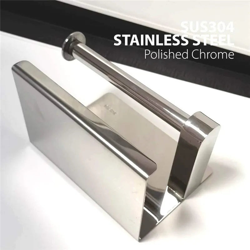 Casual Solid Color 304 Stainless Steel Tissue Holder