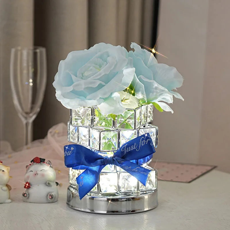 Simple Style Floral Crystal Birthday Night Lights Led Lights Night Lights