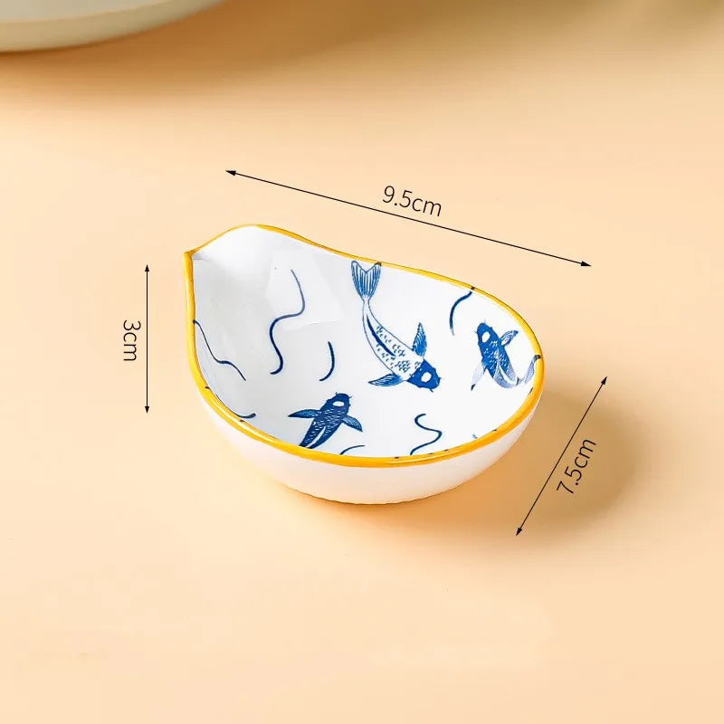 Casual Classical Lattice Flower ceramics Tableware 1 Piece 1 Set
