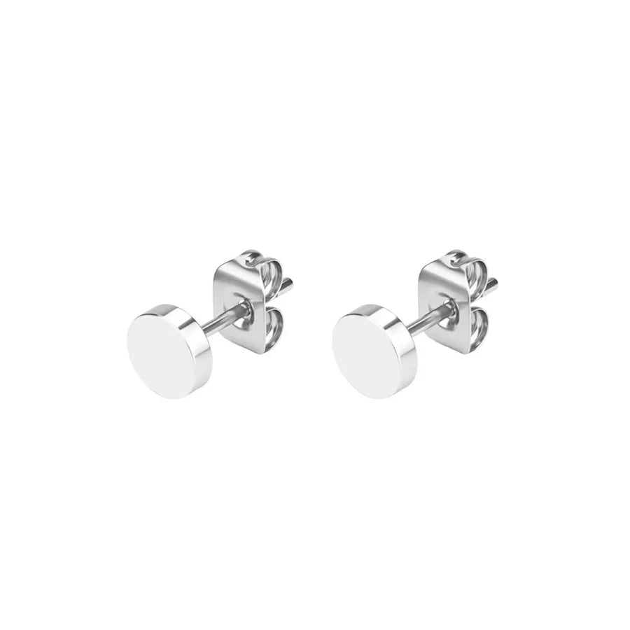 1 Pair Simple Style Classic Style Commute Geometric 304 Stainless Steel Ear Studs