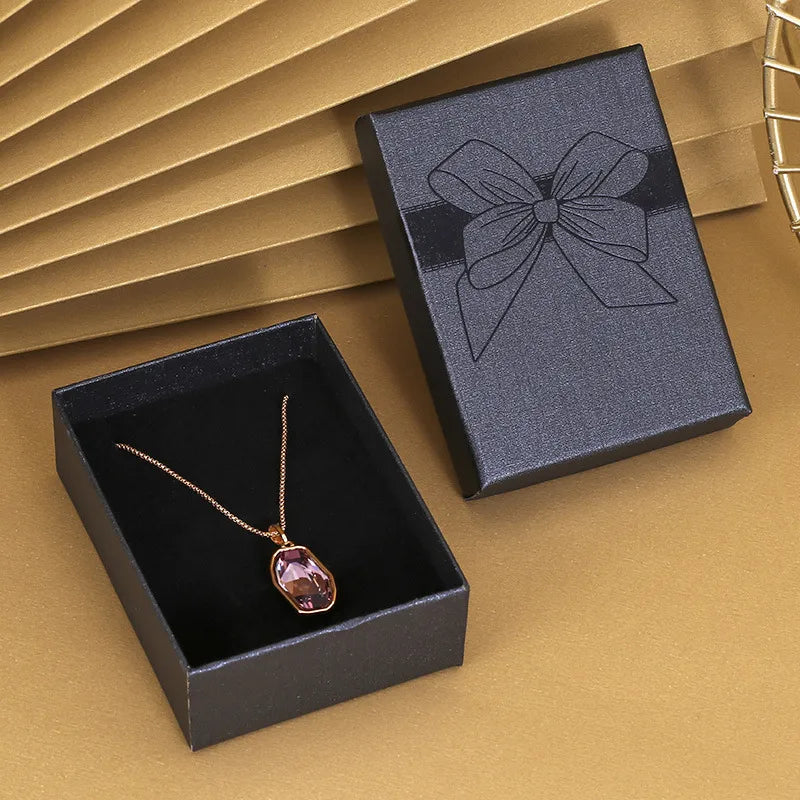 fashion bow knot paper jewelry boxes 1 piece