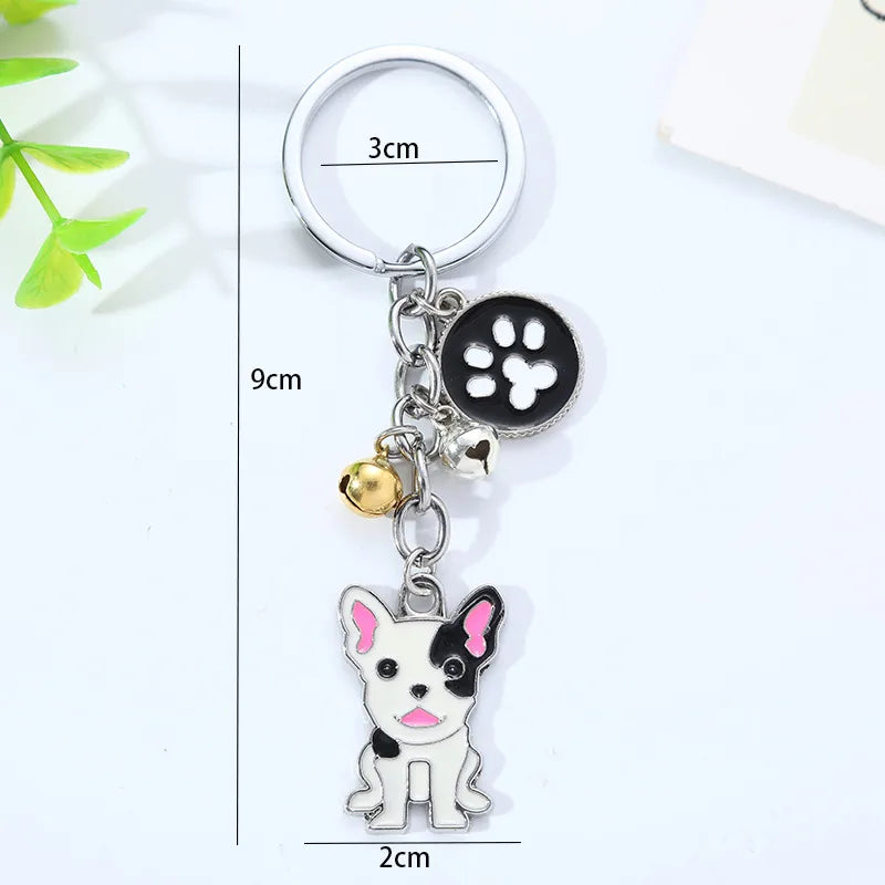 Cute Dog Alloy Children'S Day Christmas Unisex Unisex Bag Pendant Keychain