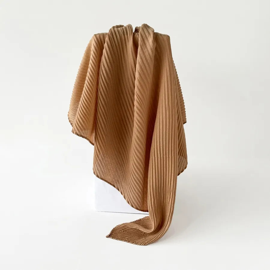 Women's Elegant Simple Style Solid Color Imitation cotton and linen Silk Scarf