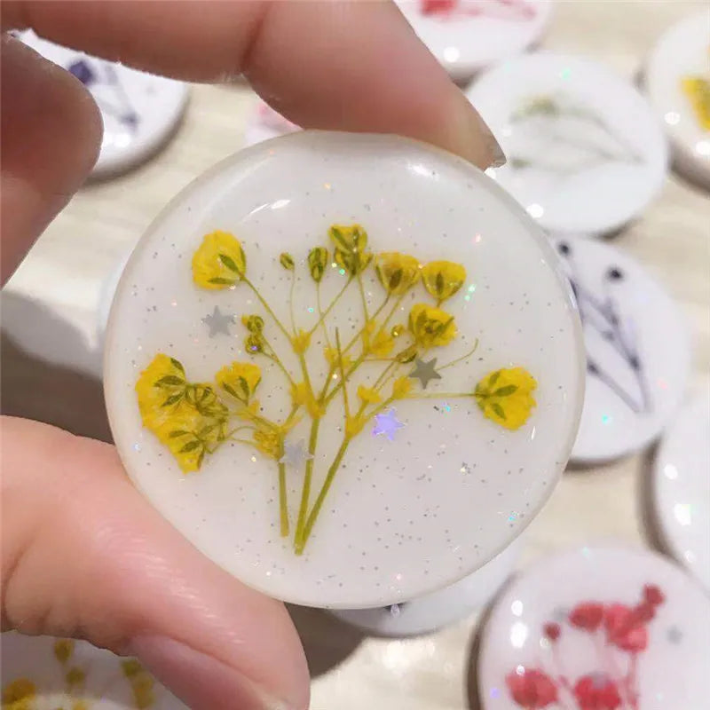 glue flash powder dried flower airbag mobile phone folding bracket