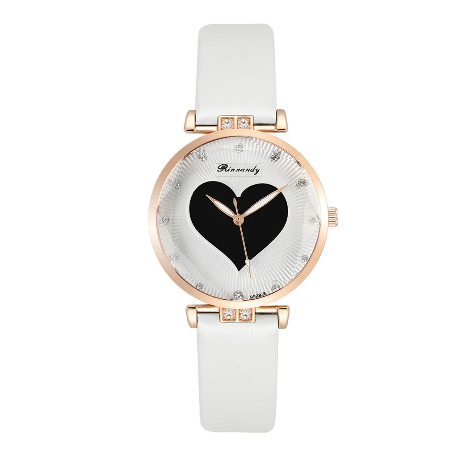 casual round buckle quartz women's watches