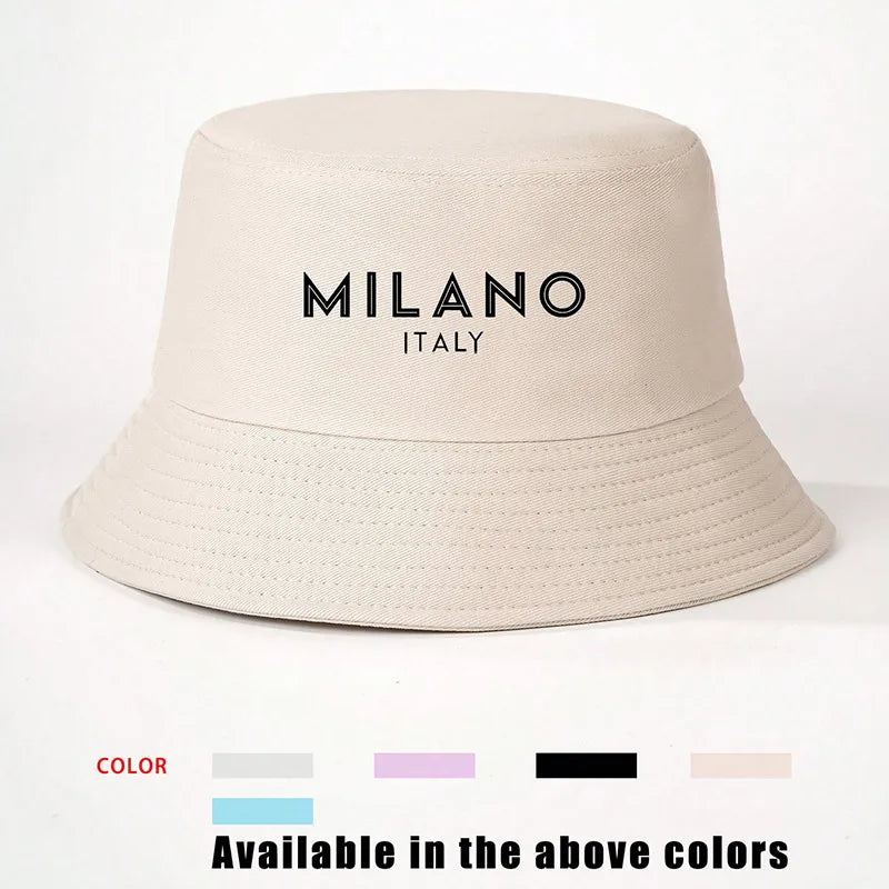 Women's Vacation Classic Style Letter English Letters Flat Eaves Bucket Hat