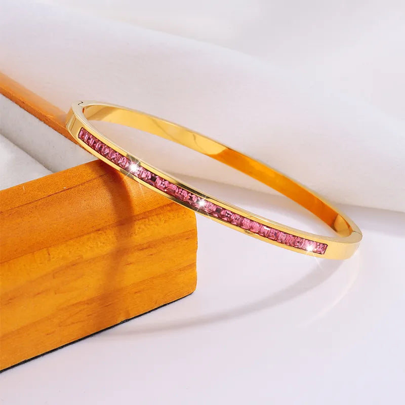 Casual Simple Style Classic Style Heart Shape 304 Stainless Steel Bangle In Bulk