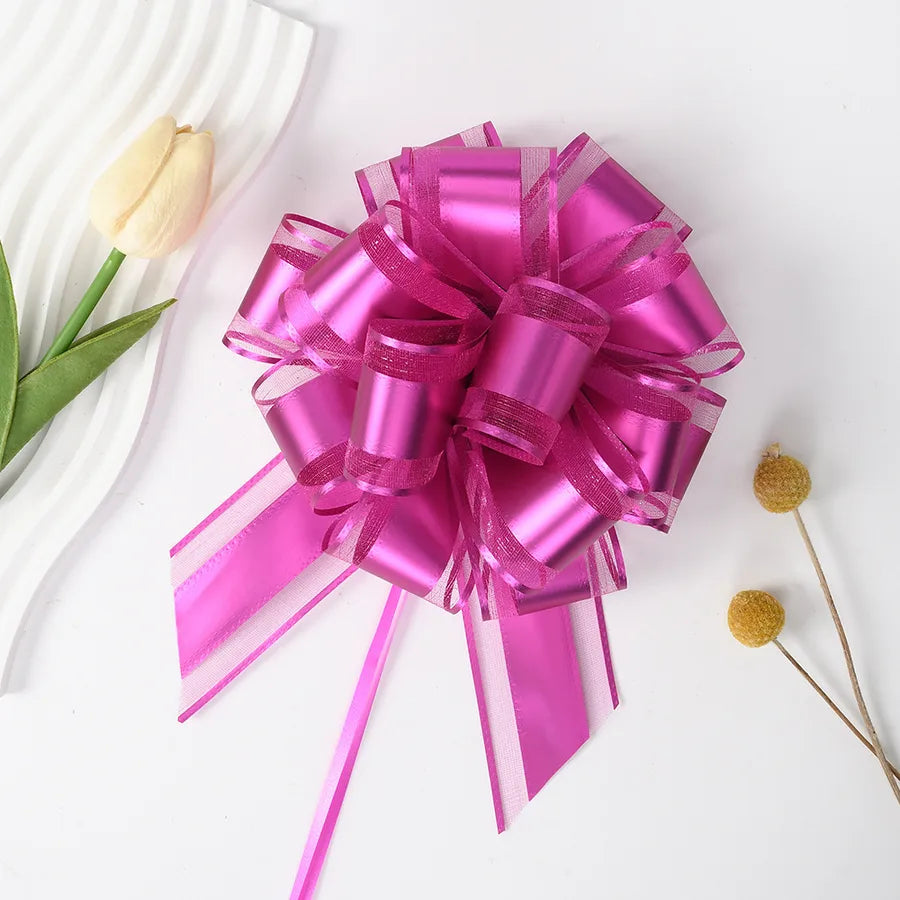 New 50 Snow Yarn Matte Fit Ball Flower Christmas Gift Flower Fruit Basket Packaging Metallic Color Hand Pull Flower