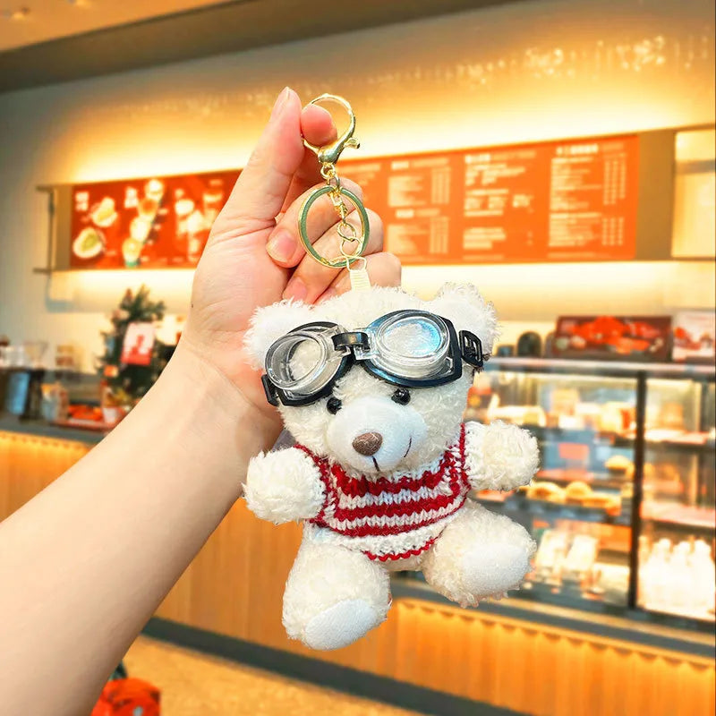 Cartoon Style Bear Polyester Women's Keychain