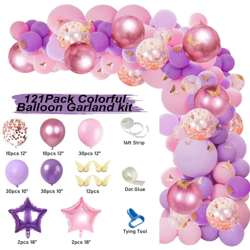 10 Series Birthday Party Decoration Balloon Suit Balloon Chain Arch Wedding Wedding Room Scene Arrangement