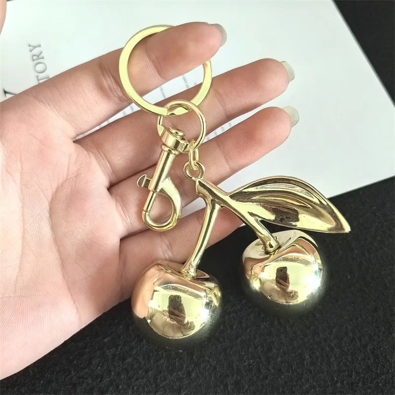 1 Piece Cute Modern Style Cherry Alloy Resin Women's Bag Pendant Keychain