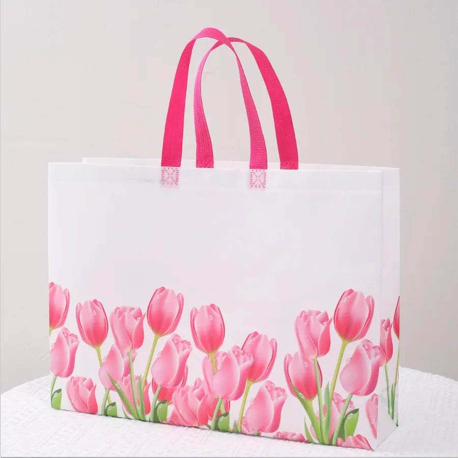 coated non-woven portable clothing handbag advertising shopping bag spot printed logo