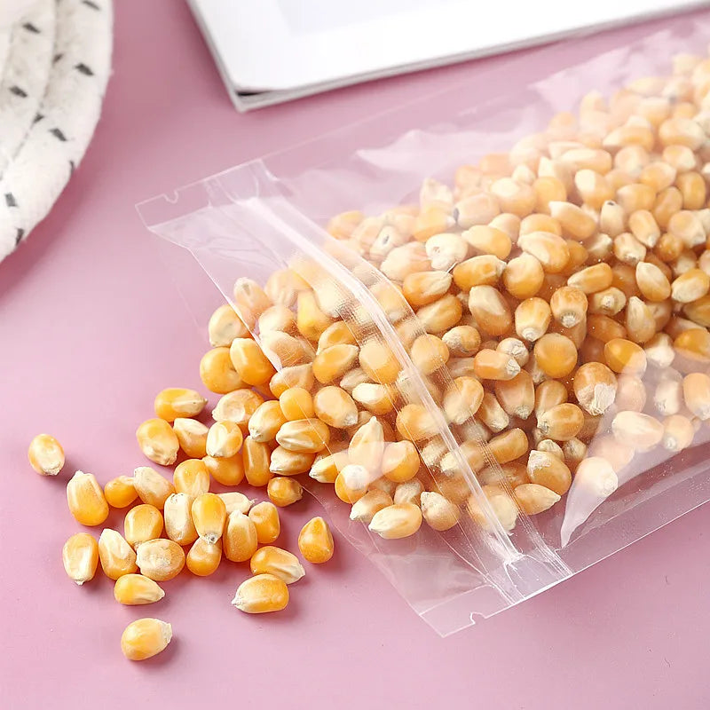 simple style solid color plastic food packaging bag 1 piece