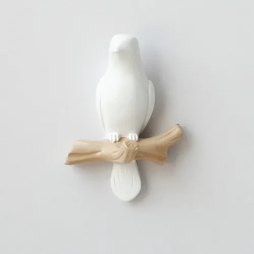Nordic Creative Bird Decoration Hook Hallway Wall Seamless Key Hook Punch-free Wall Decoration Wall Hanging Coat Hook